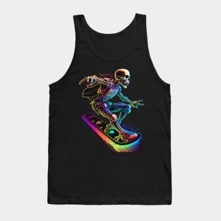 Skeleton Surfer Tank Top